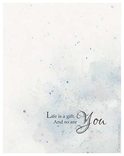 Life Is A Gift Notecard