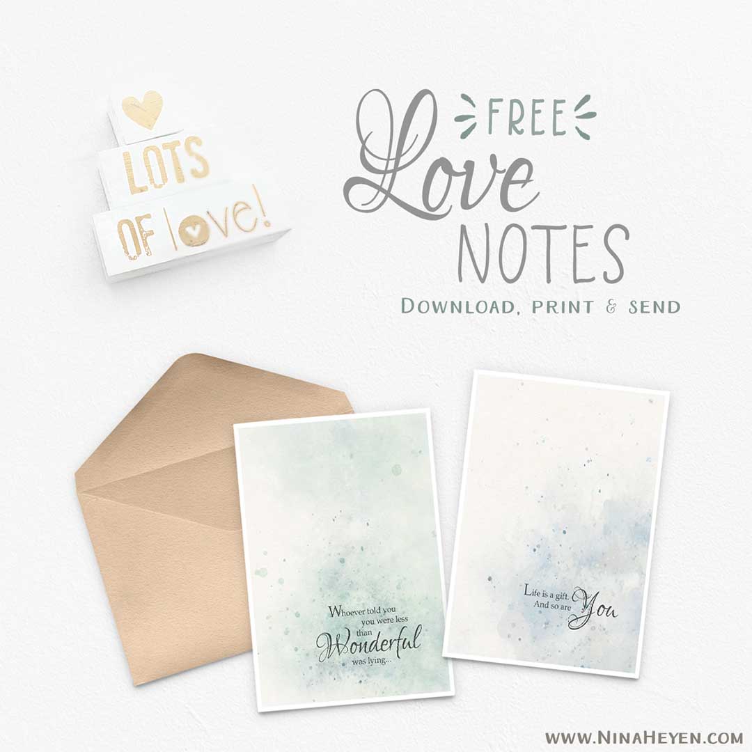 Free Printable Love Note Cards